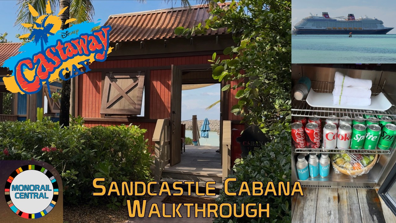 Castaway Cay Sandcastle Cabana 4K Walkthrough 2025 | Disney’s Castaway Cay