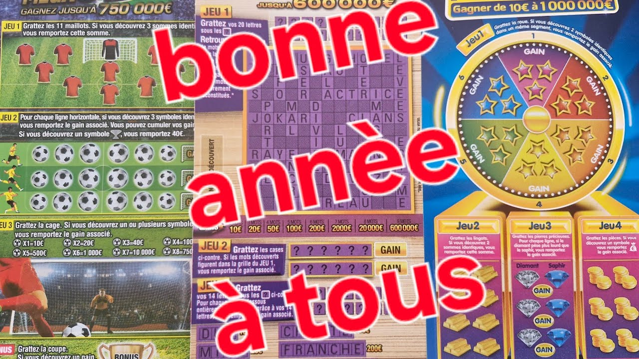 Bonne année avec les 3 X 10 🤞#grattage #fdj #jeux 🤑😉🤔🙂