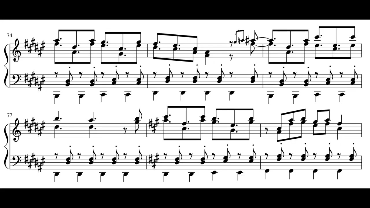 夜空のユーフォーロマンス/UFO Romance in the Night Sky - 東方星蓮船 〜 Undefined Fantastic Object. (Piano)