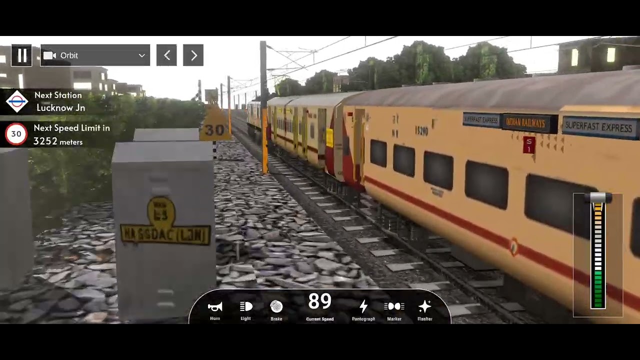 Indian Railway Train Simulator | Ayodhya to Hardoi | WAP-4 ANUJ Livery | Android Gameplay |