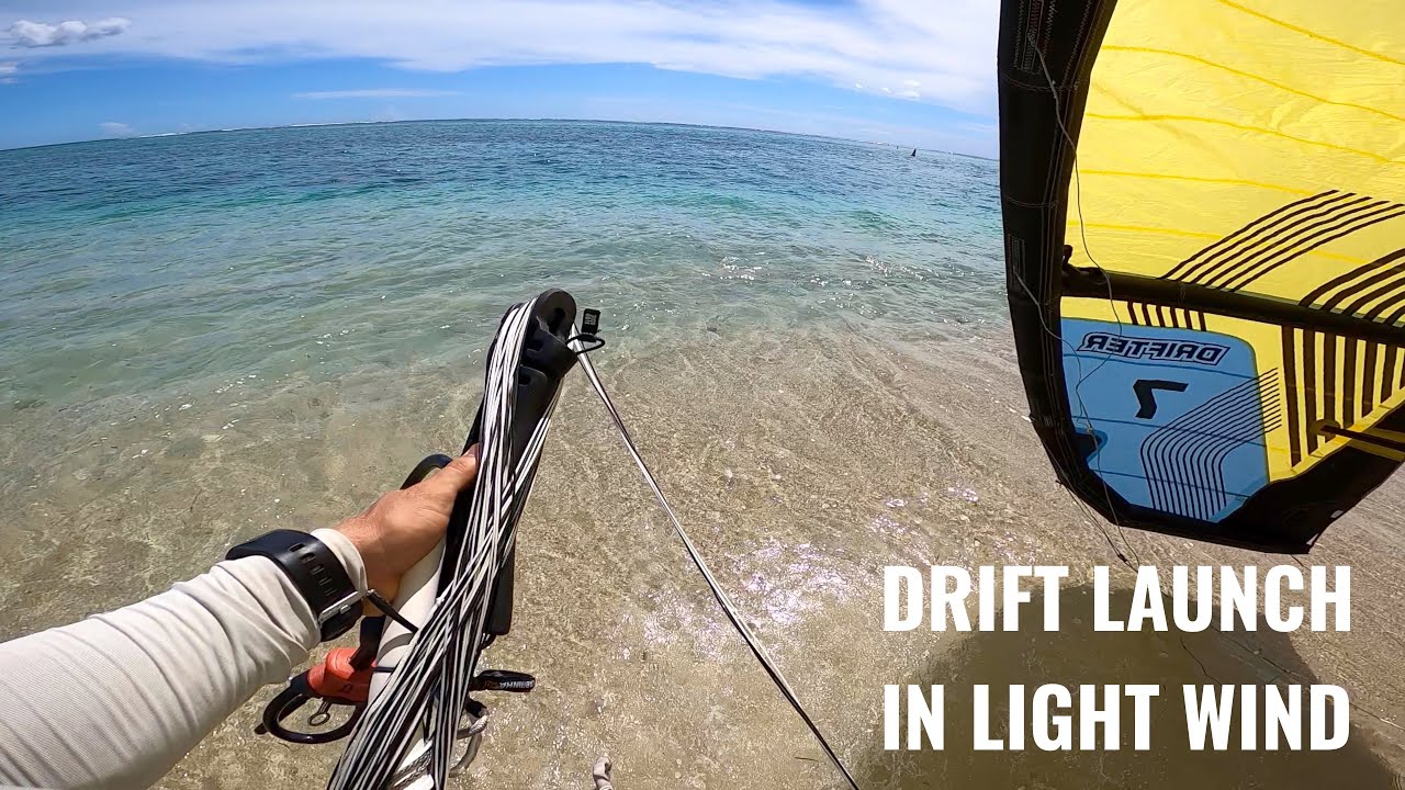 Drift launch in light wind