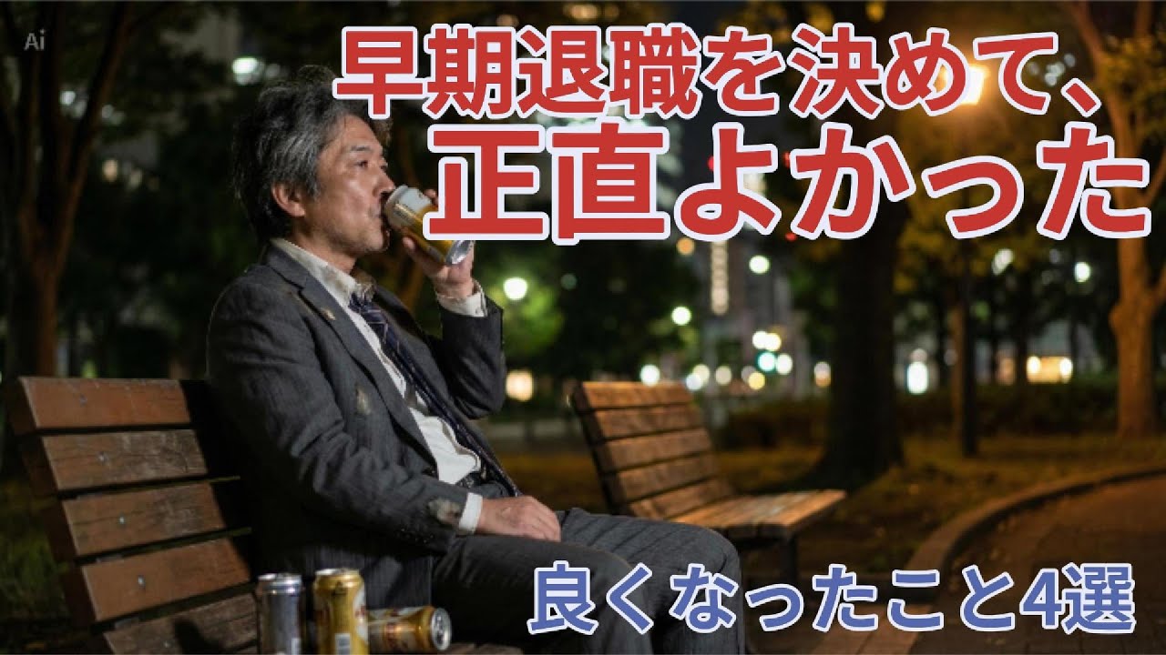 早期退職を決断して、良くなったこと4選 #早期退職 #50代の生き方 #人生の再出発 #会社を辞めたい #FIRE準備 #セミリタイア #中高年の悩み #働き方を考える #自分の人生を生きる