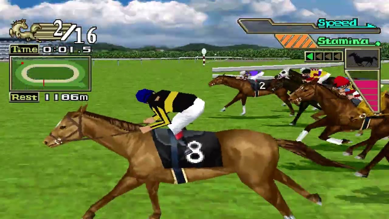 PSX GI Jockey 2000 gameplay part50 賽馬遊戲