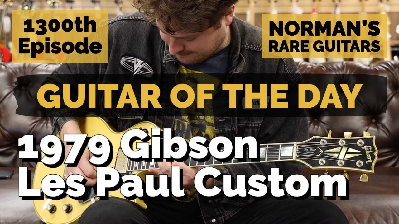 1300-й выпуск «Гитары дня»: Gibson Les Paul Custom 1979 года | Редкие гитары Нормана