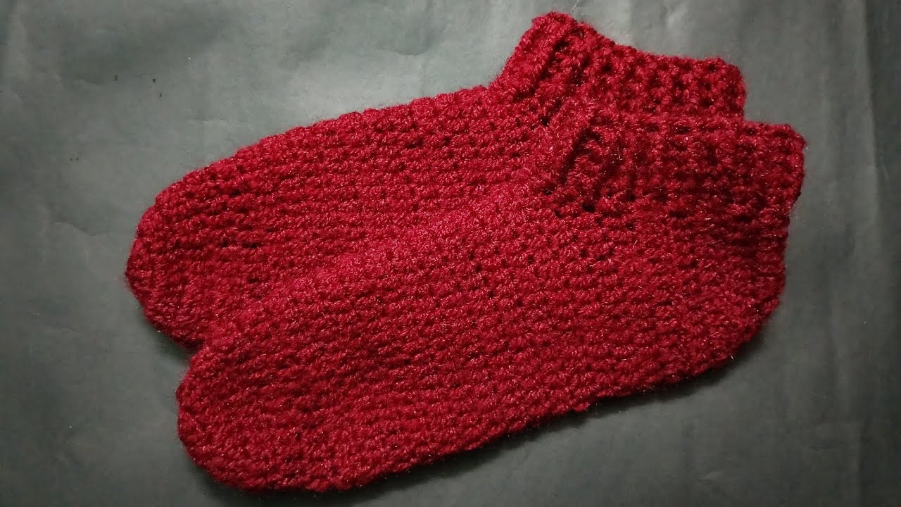 Crochet socks Medium size easy pattern #crochet #crochetpattern #crocheting 