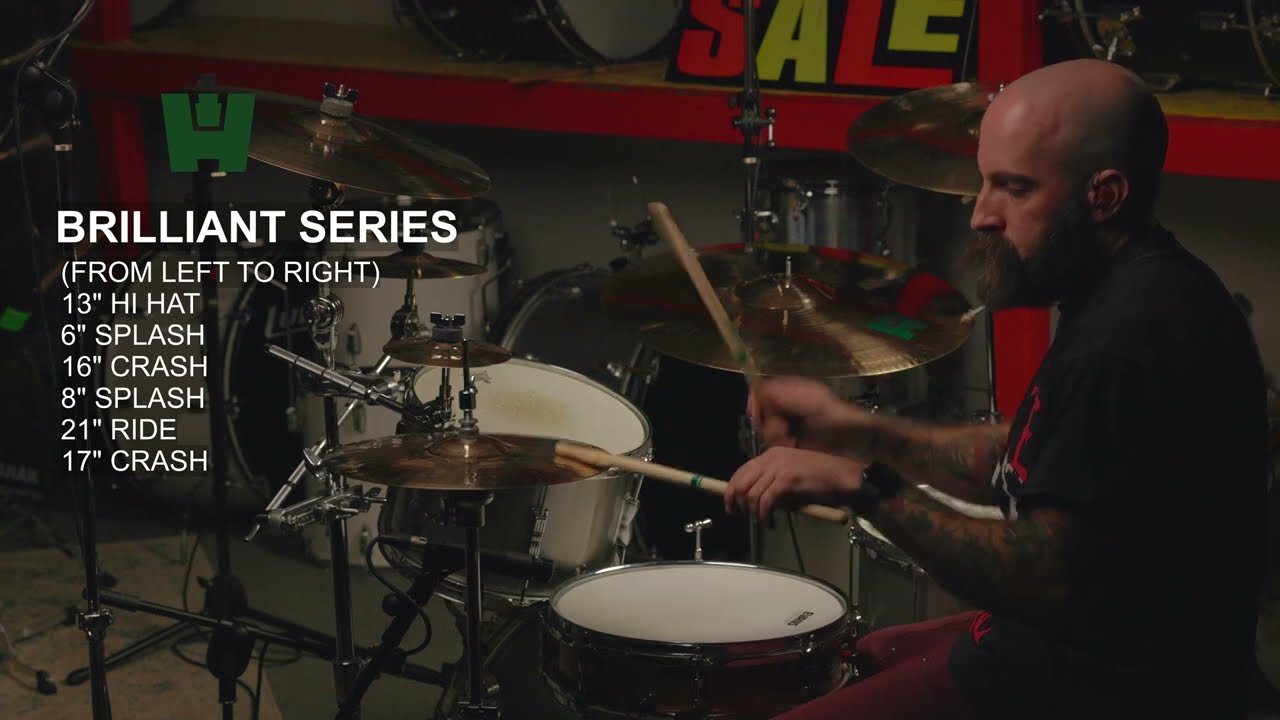 HAWTHORNE BRILLIANT SERIES CYMBALS (SET 1)