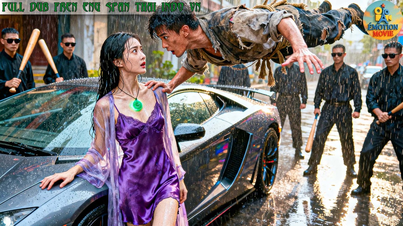 Un mendiant tombe du ciel, sauve la PDG des voyous, elle s’agenouille pour le demander!