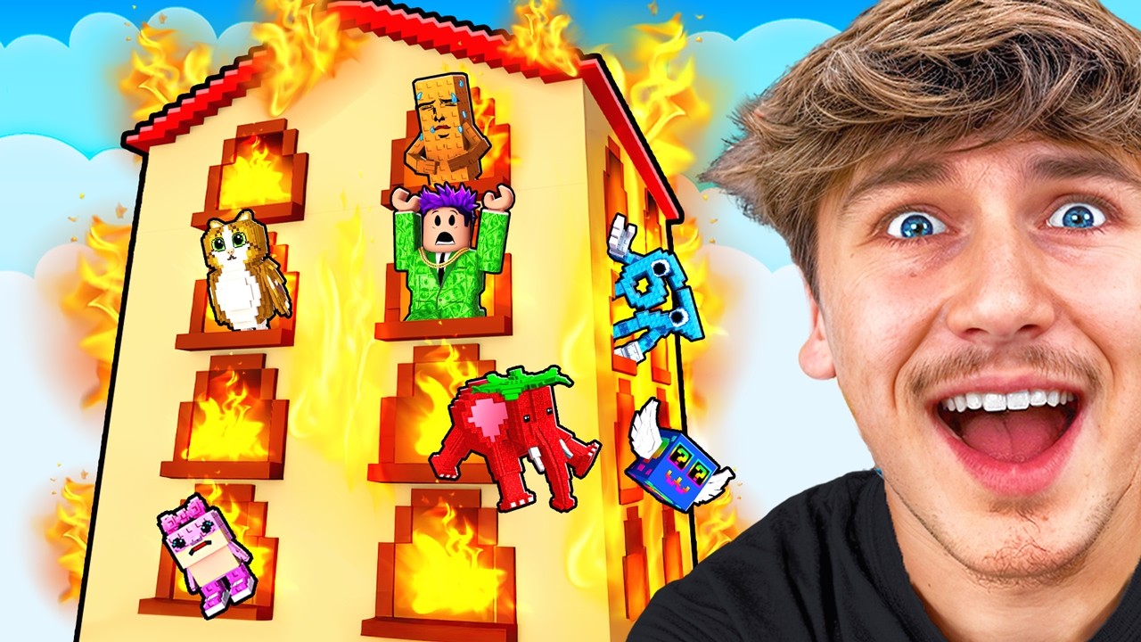 SAUVER LES BRAINROTS DU FEU !!