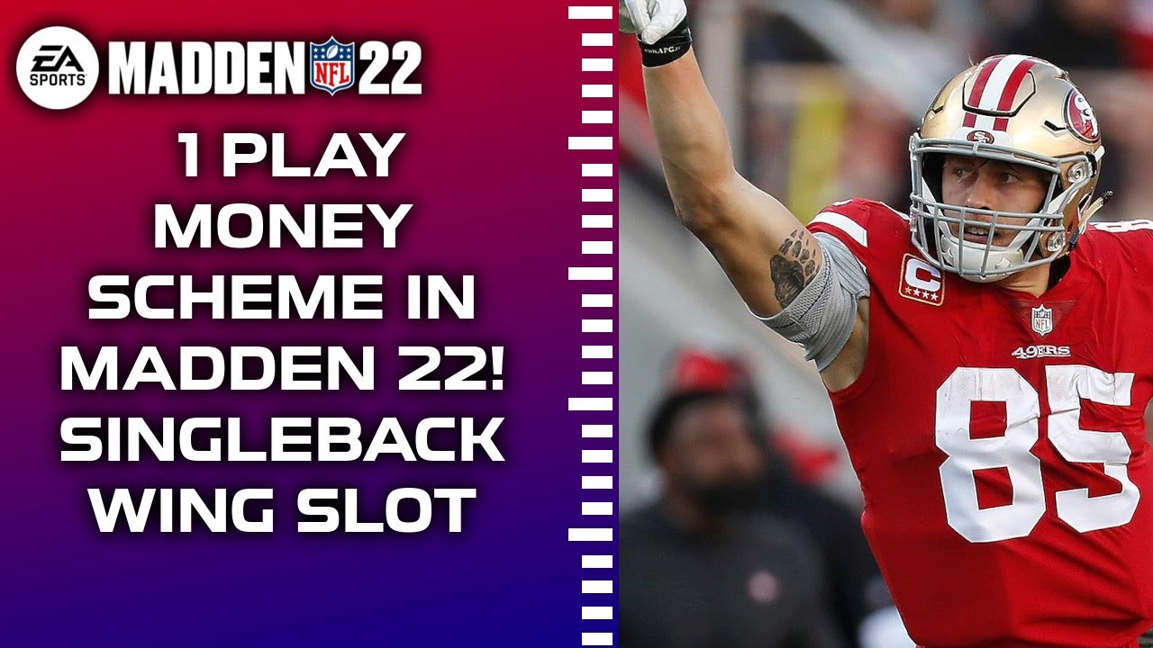 1 PLAY FREE EBOOK!  Singleback Wing Slot - Madden Tips