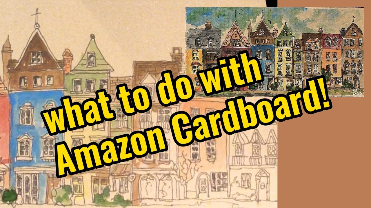 Use Amazon Cardboard packaging as a Canvas for Painting!