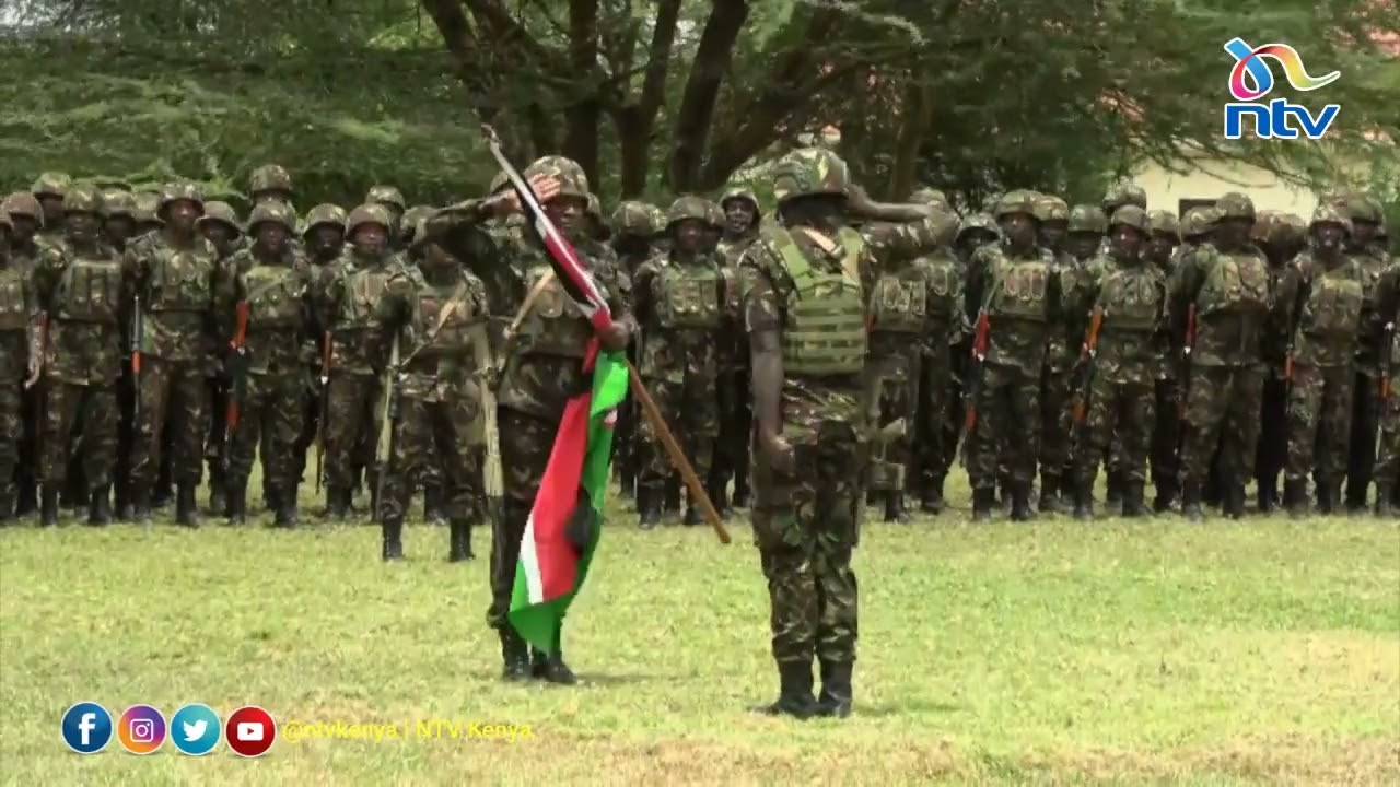 KDF soldiers sing peace songs ahead of deployment to DRC