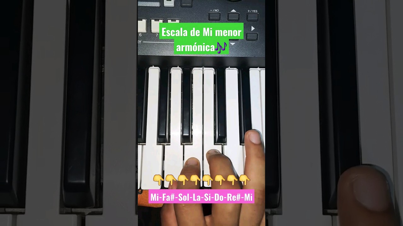 Escala de Mi menor arm&oacute;nica