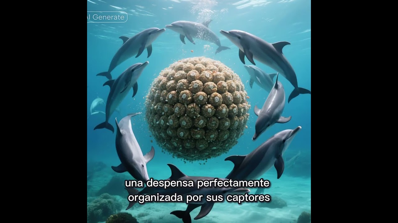 El delfín que rodea bancos de peces formando “bolas” para atraparlos.