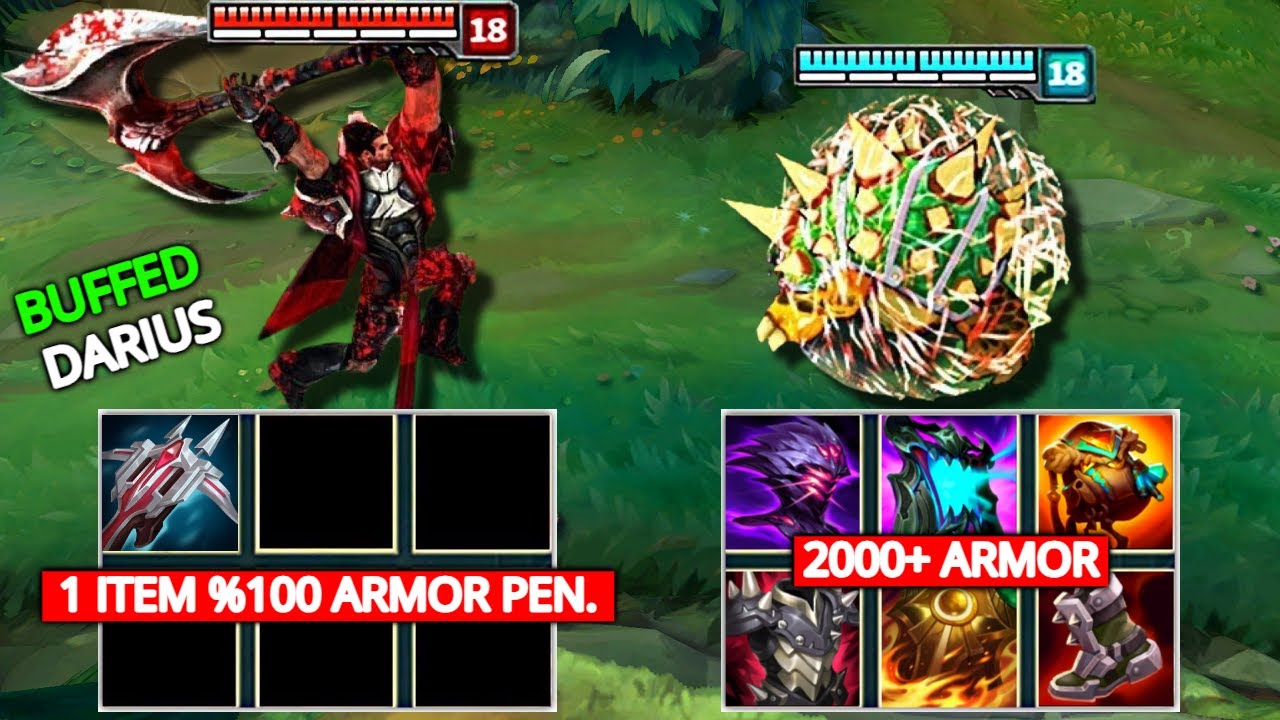 1 ITEM DARIUS vs 2000+ ARMOR RAMMUS FIGHTS & Best Moments!