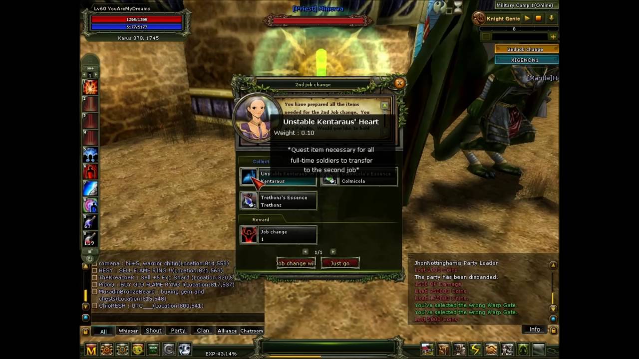 Knight Online Priest Master Quest