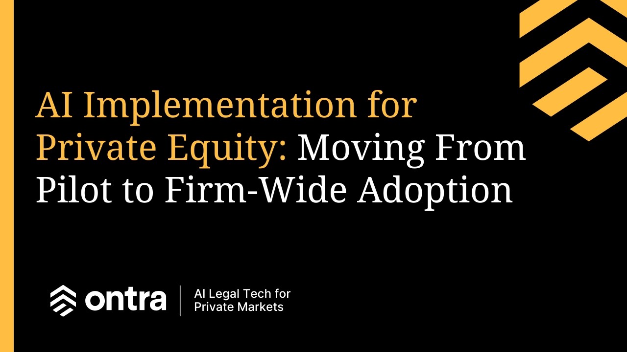 Taking AI Tools from Trial to Triumph | Private Equity