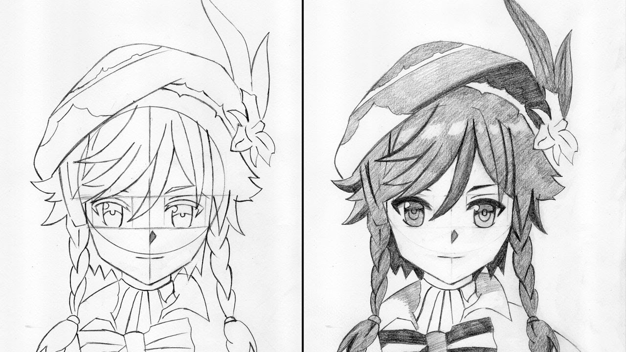 Anime Drawing | How to Draw Venti Genshin Impact