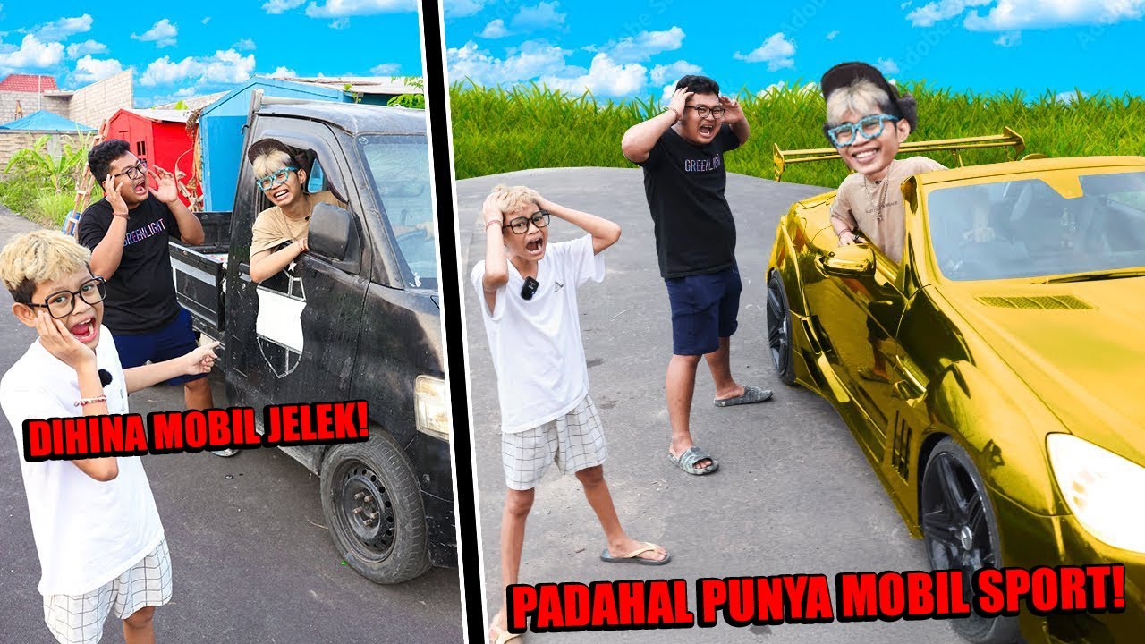 AWALNYA DIHINA MISKIN KARNA NAIK MOBIL JELEK TERNYATA DIA PUNYA MOBIL SPORT!!! DRAMA LUCU!!!