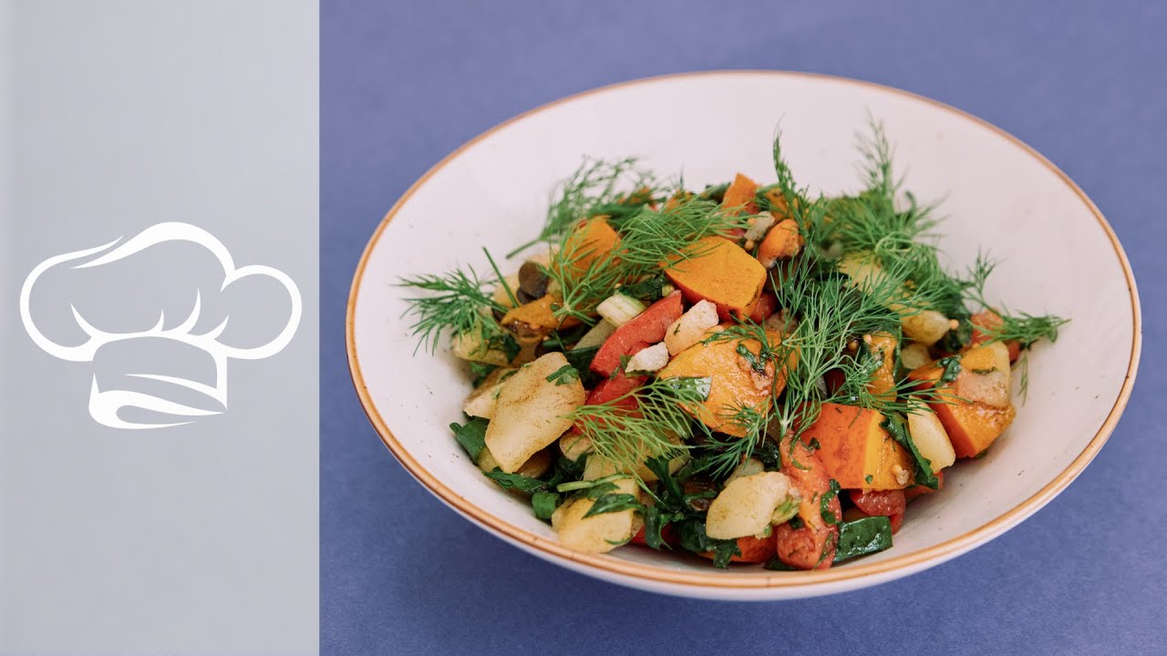 Kürbis-Kartoffelsalat / der perfekte Salat für den Herbst / Kochen wie ein Profi #85