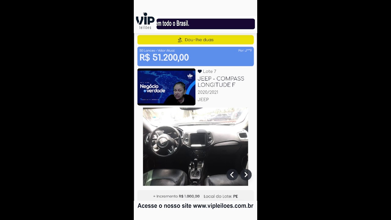 Vip Leilões convidou você