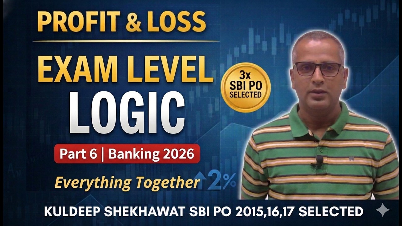 Profit & Loss from Zero | Real Exam Question Logic | Part 6 | Banking Exams 2026 Quant