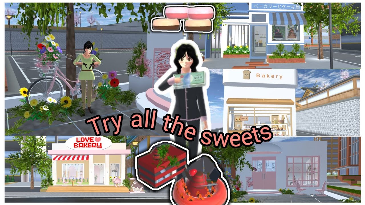 Try all the sweets🥯💒🏯