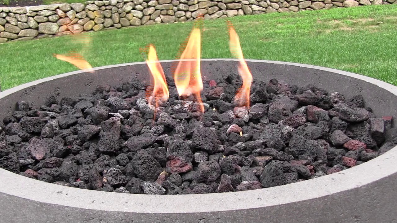 Choosing A Firebowl:  Eldorado Stone Gas-Fed Fire Bowl