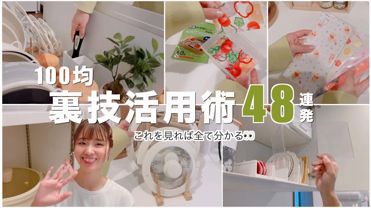 【100均】裏技活用法✨DAISO／Seriaでピッタリ収納&意外な使い方48連発！これを見たらすべて分かる👀