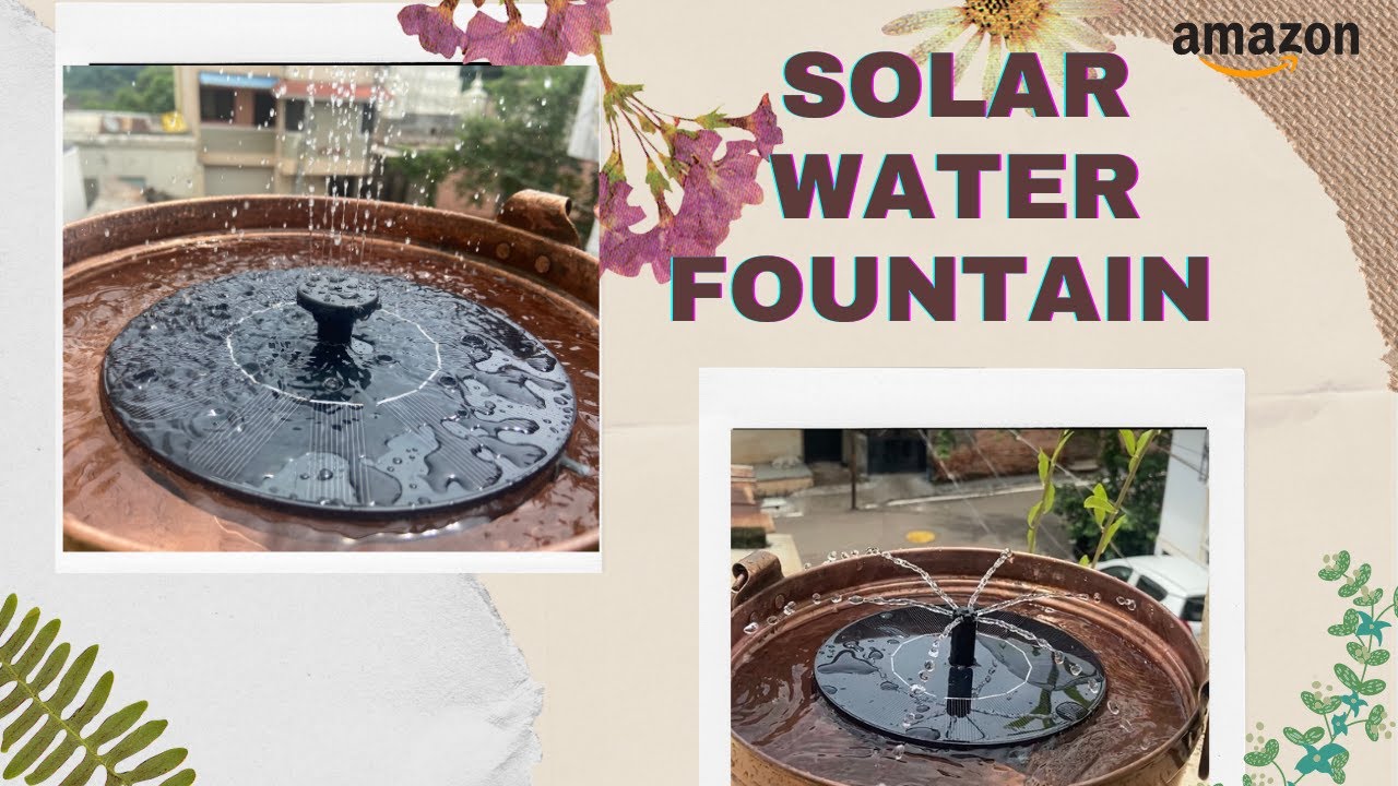 Solar water fountain | Solar power | Garden Fountain Review | Reviews Desi-Videsi