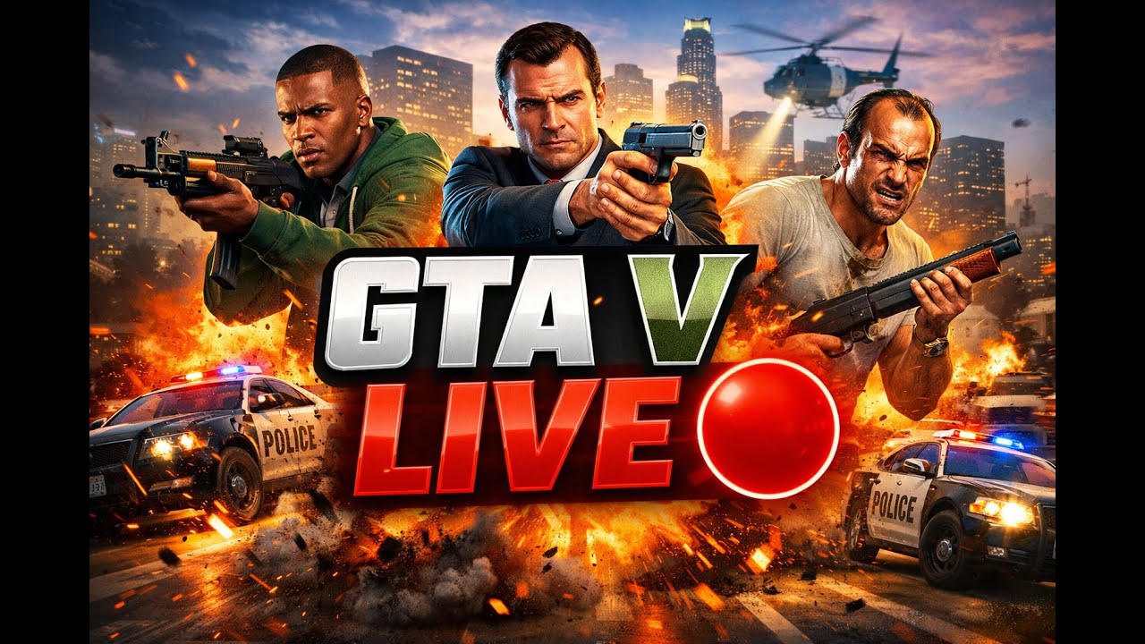 GTA V LIVE 🔴 | Open World Chaos, Missions & Pure Fun!