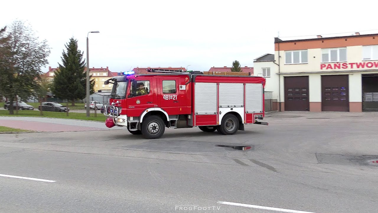 Wyjazd alarmowy 481[G]21 GBA 2,5/16 z JRG PSP Malbork