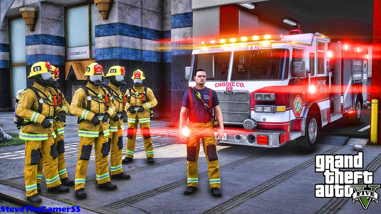 Playing GTA 5 As A FireFighter in GTA 5 ||Day 11|| GTA 5 Mod| 4K