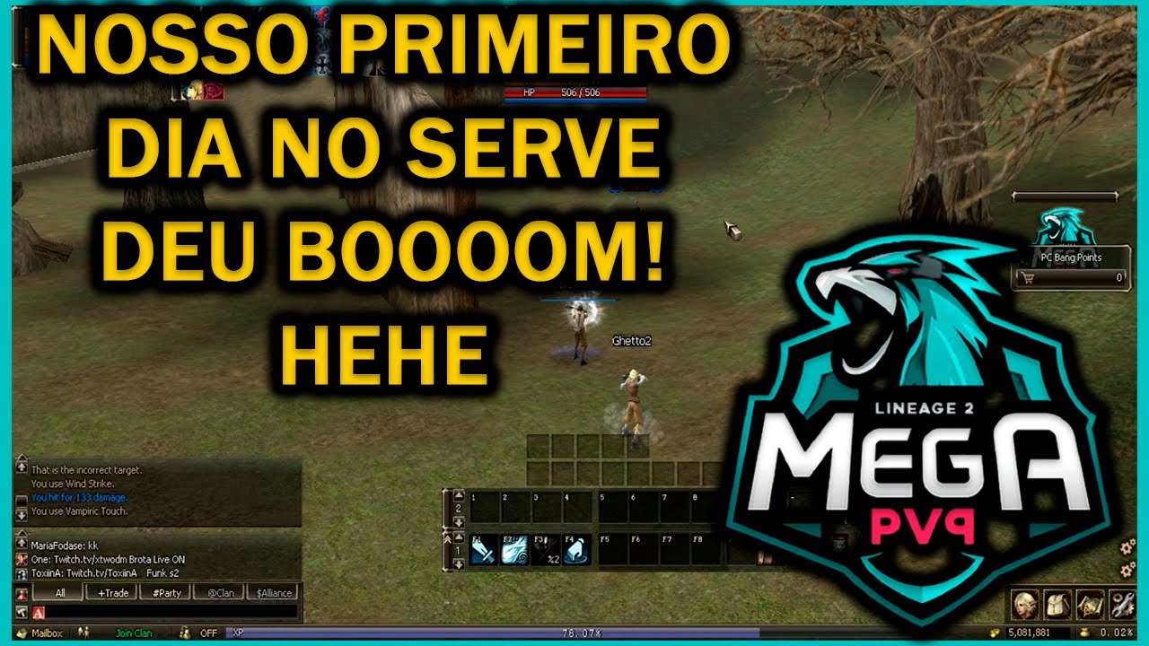 COMEÇANDO BEM NA INAUGURAÇÃO DO NOVO MUNDO DO L2MEGAPVP!PARTE 1