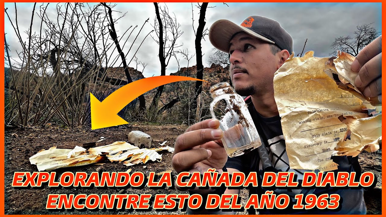 EXPLORANDO LA CAÑADA DEL DIABLO ENCONTRE UNA NOTA DENTRO DE UN FRASCO DEL AÑO 1963