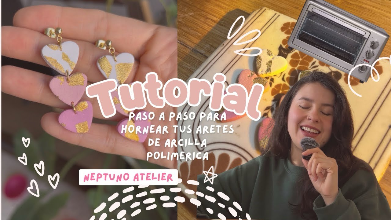 Como hornear tus piezas de ARCILLA POLIMERICA | Tips y modelo terminado 💖🙂‍↕️🌼