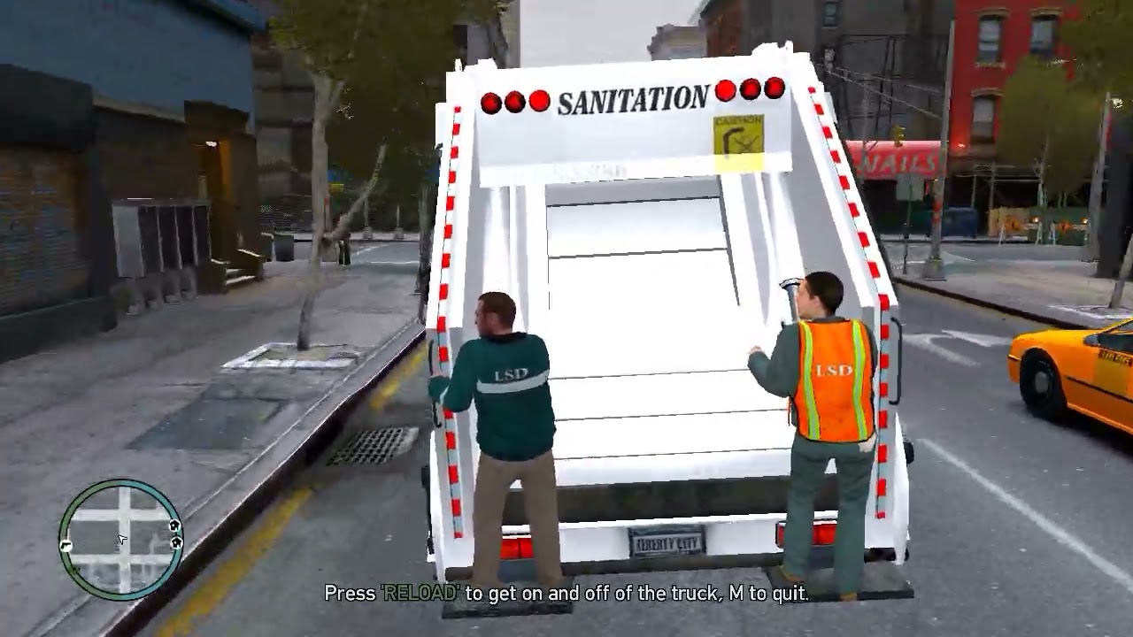 TRABALHANDO NA LIMPEZA PUBLICA - GTA 4