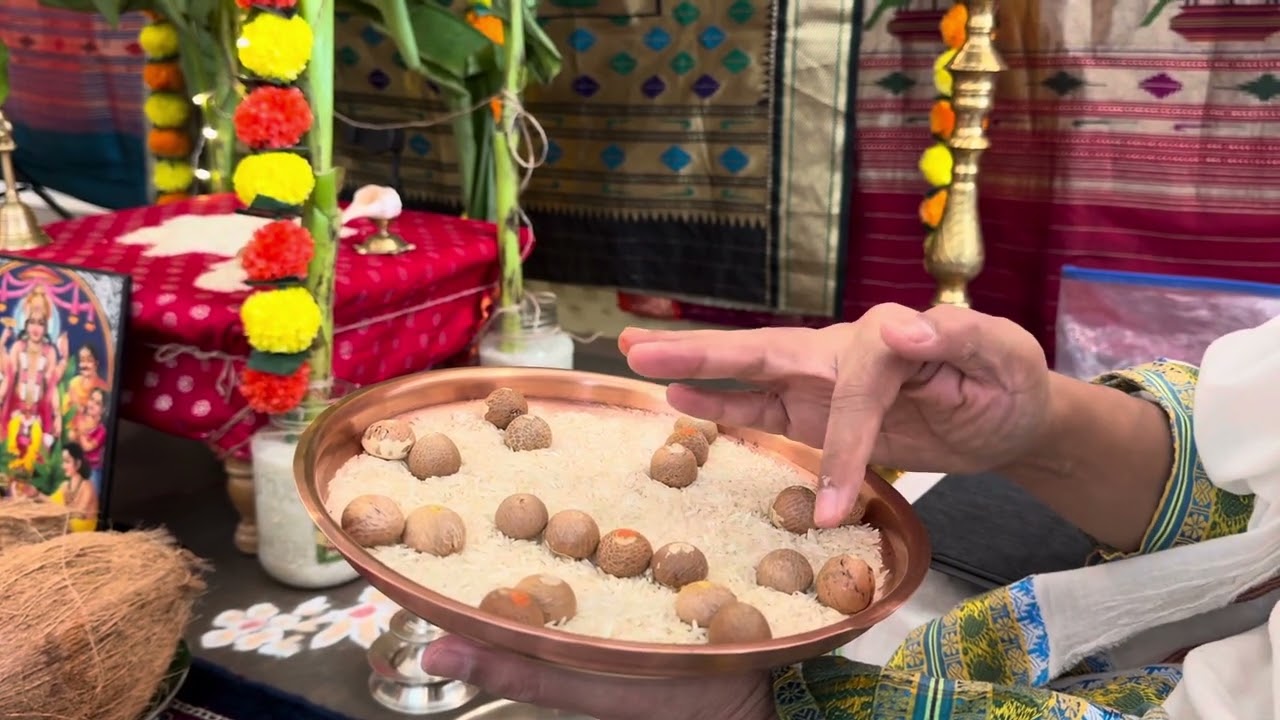 Satyanarayan Pooja -1)Navgrah Nine Planets Arrangement
