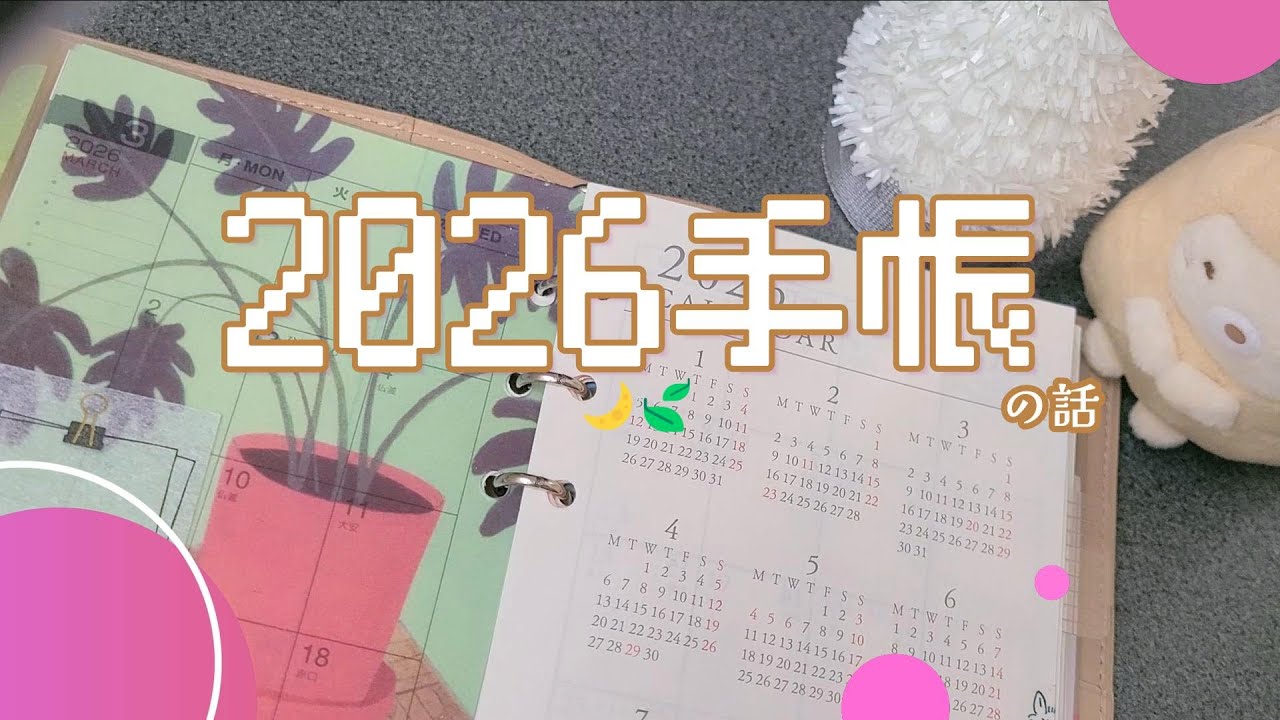 今年の手帳はこんな感じです〖声あり〗