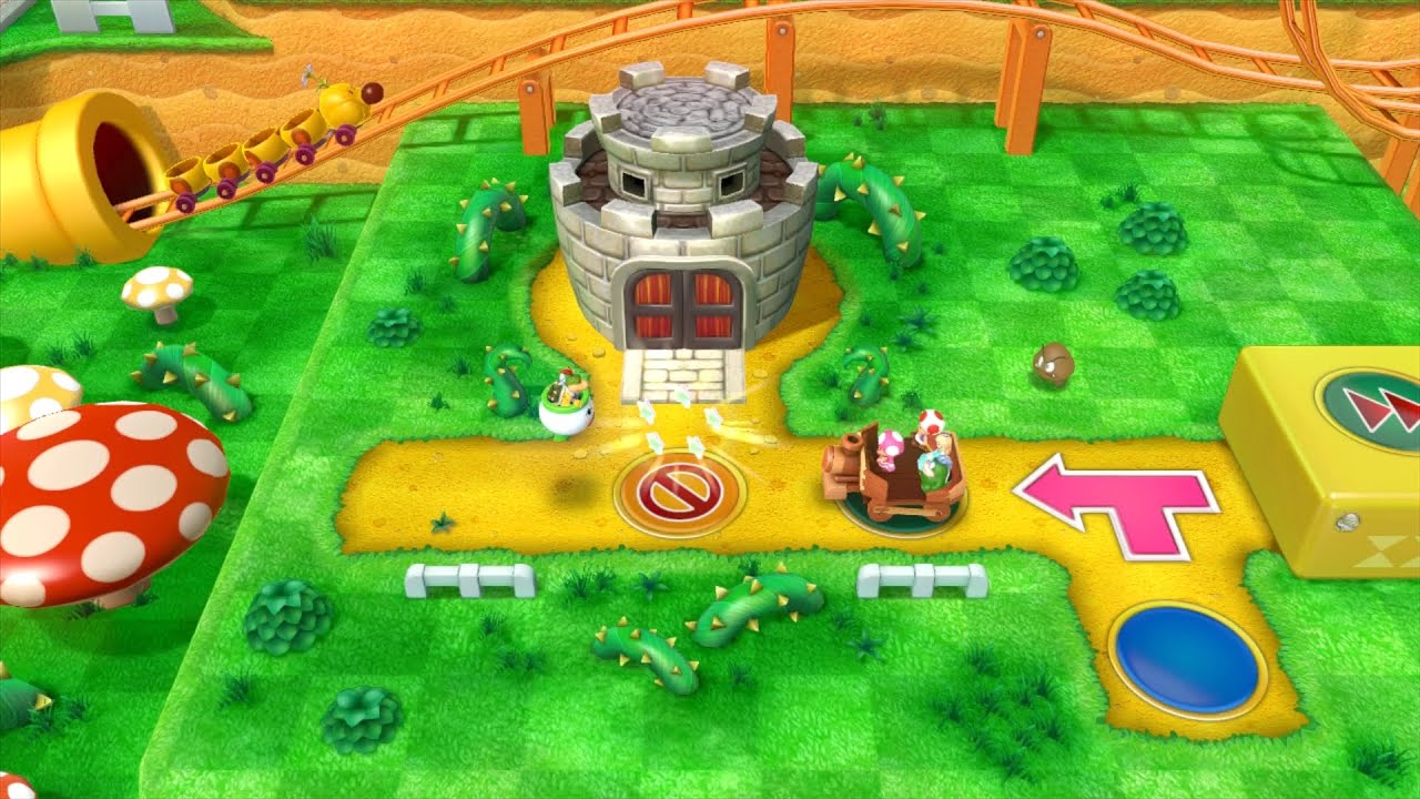 Mario Party 10 Mario Party #596 Rosalina vs Toad vs Toadette vs Spike Mushroom Park Master
