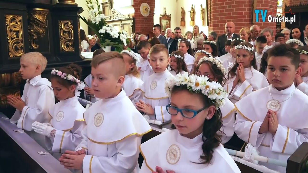 Uroczystść Pierwszej Komunii Świętej Orneta 2018 - skrót