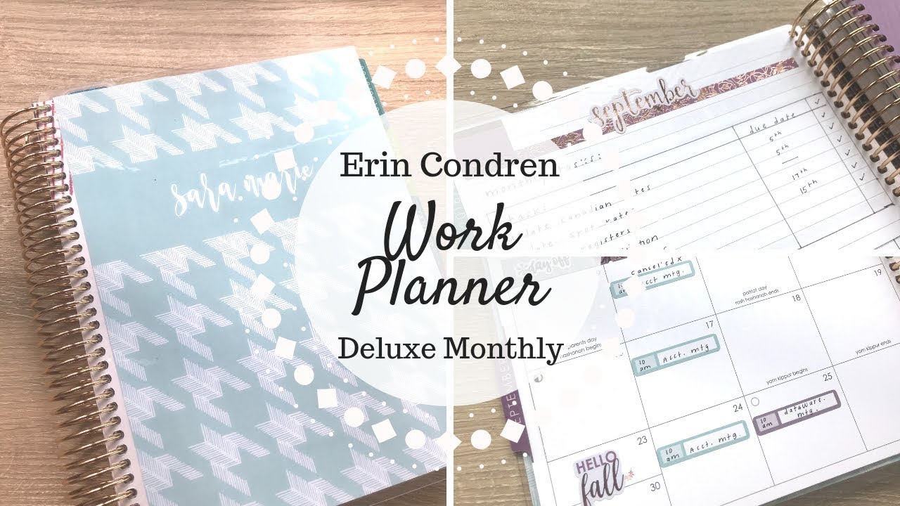 Work Planner | Erin Condren Deluxe Monthly | Set Up & How It's Been Working |