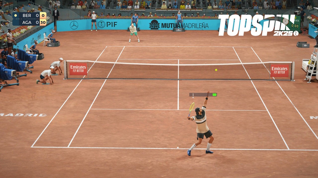 Top Spin 2K25 - Matteo Berrettini Vs Andre Agassi I Madrid Masters I Legend AI (PS5)