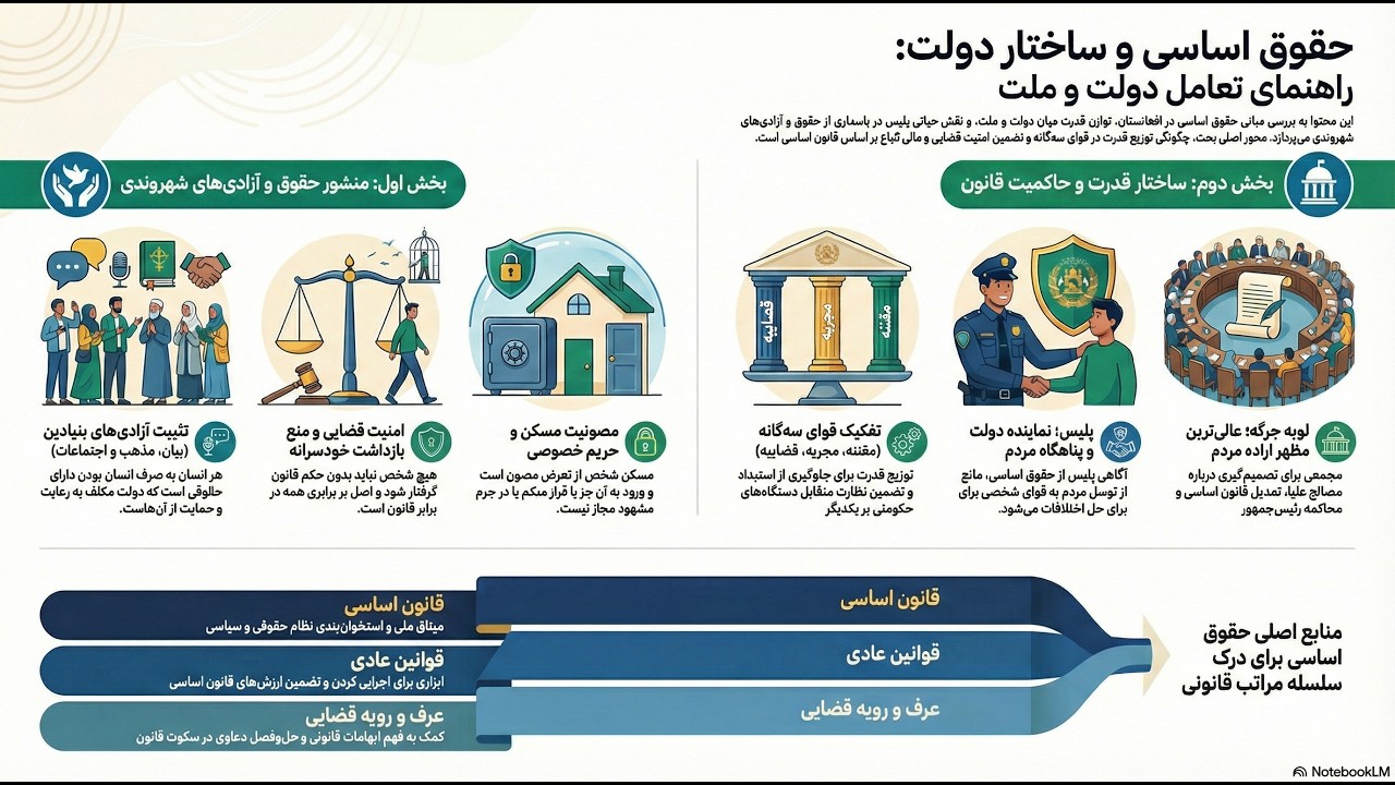 میثاق  درک قانون اساسی افغانستان :حقوق اساسی؛ ستون استوار حاکمیت قانون و ضامن کرامت شهروندان.