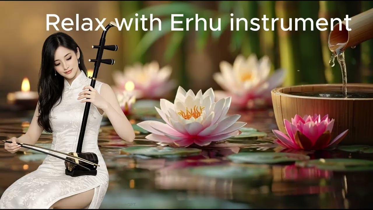 Relaxing music with Erhu instrument