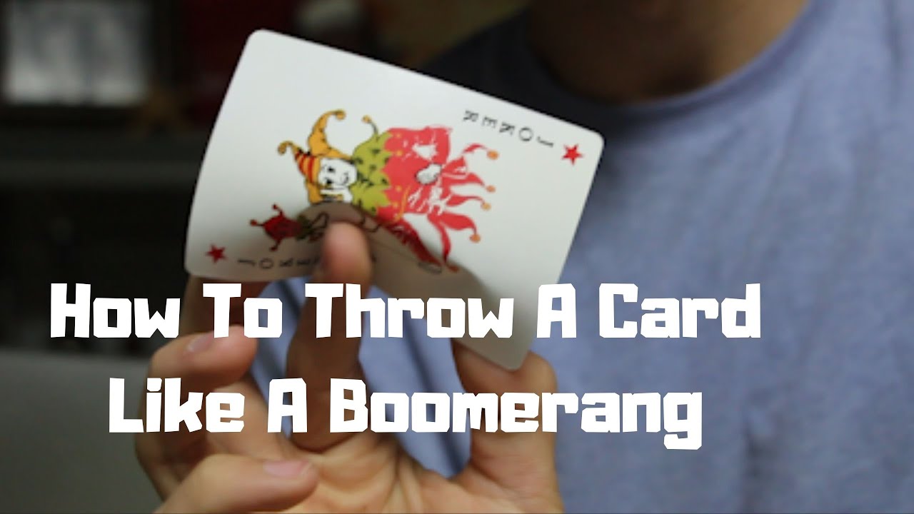 How To Throw A Card Like A Boomerang | LEARN IN 5 MINUTES