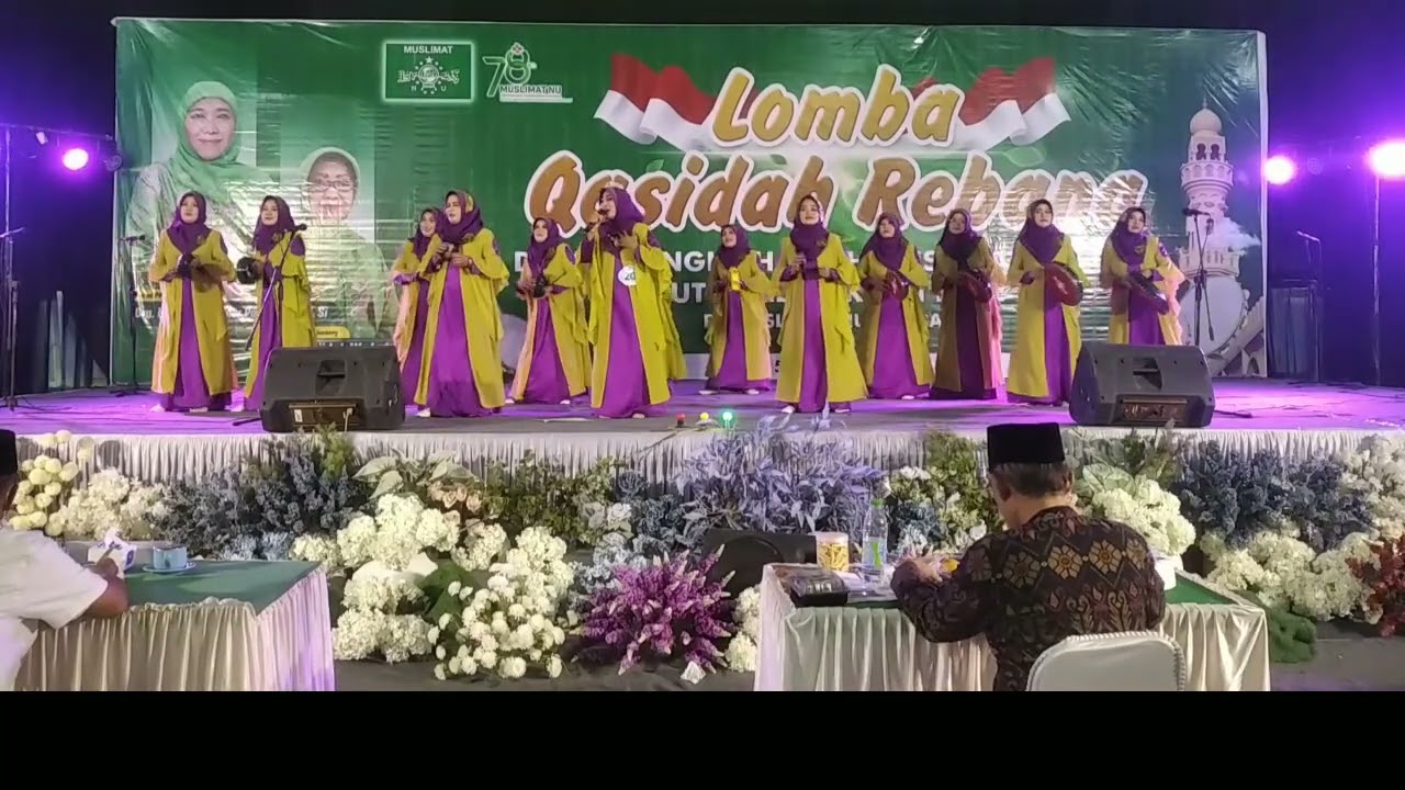 PAC MUSLIMAT NU MOJOWARNO JUARA 1 LOMBA QASIDAH REBANA MUSLIMAT NU SE-KABUPATEN JOMBANG