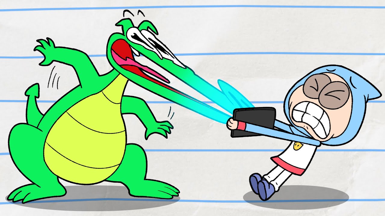 Dragon Glued To His Tablet! | (NEW) Boy & Dragon | Cartoons For Kids | Wildbrain Toons