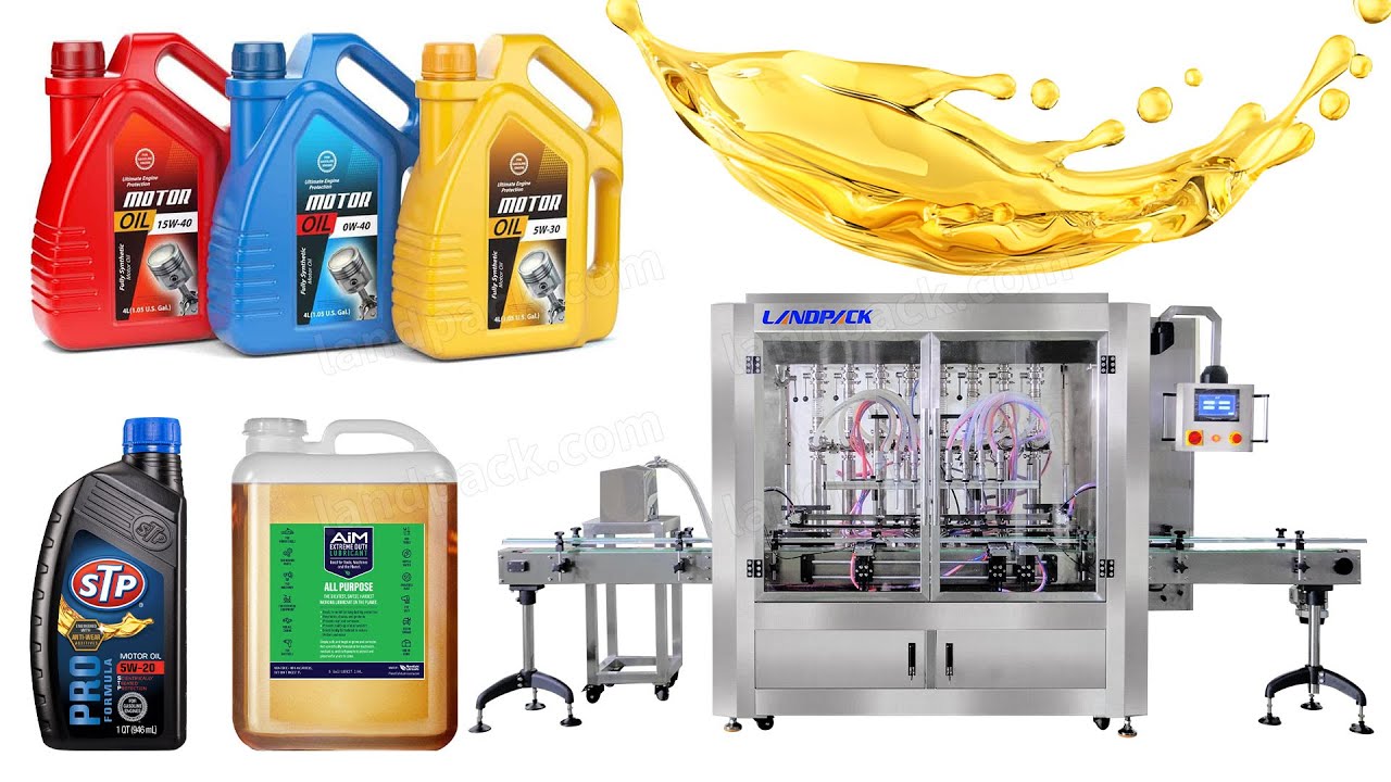 Automatic Engine Oil Bottle Filling Machine