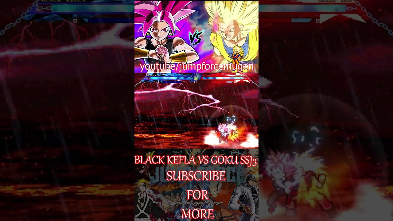 BLACK KEFLA VS GOKU SSJ3 #jumpforceandroidmugen #anime #demonslayer