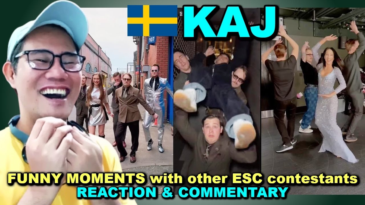 KAJ Funny Moments with ESC 2025 contestants REACTION